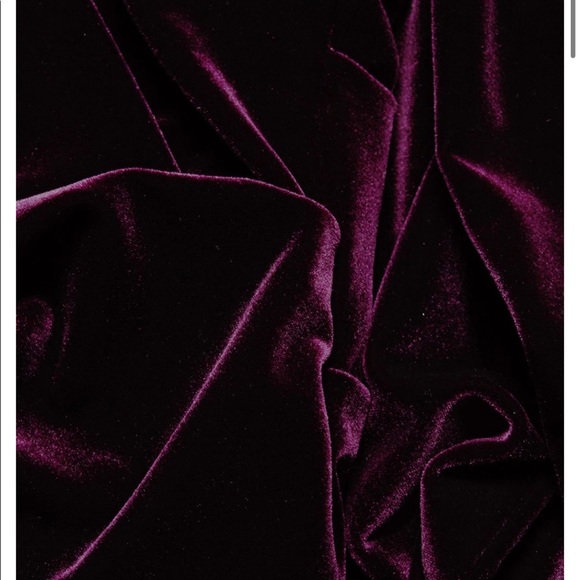 Talbot Runhof Long Sleeve Velvet Cocktail - Picture 3 of 4